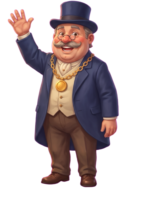 Mayor Otto waving